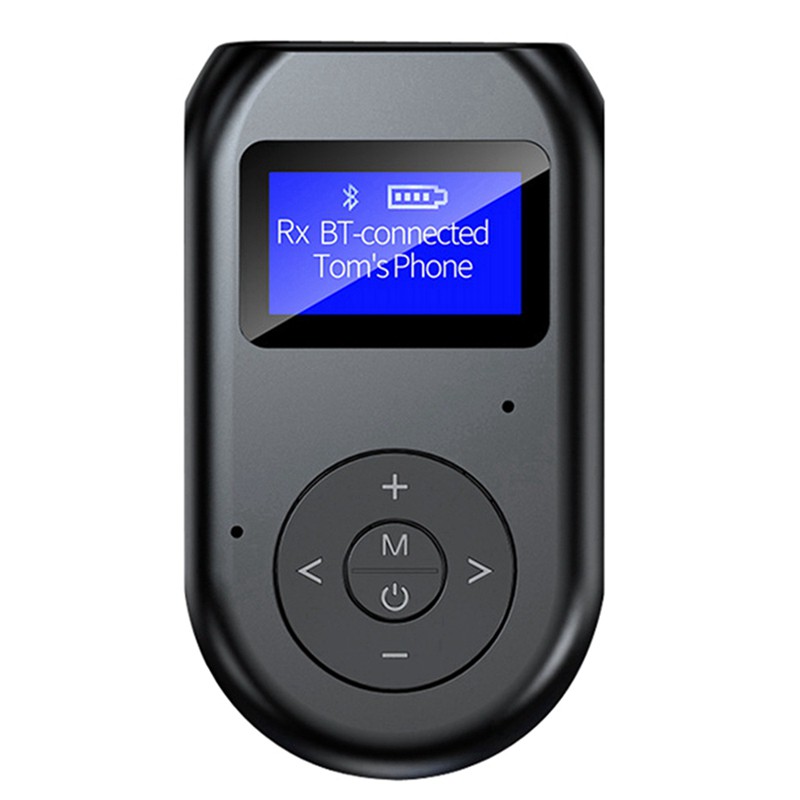 LCD Display Bluetooth 5.0 Audio Transmitter Receiver 3.5mm AUX ...