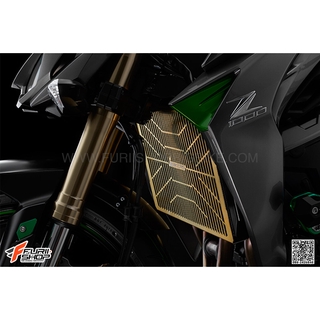 การ์ดหม้อน้ำ BIKERS สีทอง FOR KAWASAKI Z1000