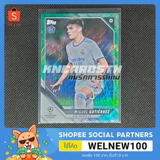 การ์ดสะสม การ์ดนักฟุตบอล Topps Uefa Champions League 21/22 Miguel Gutierrez RC