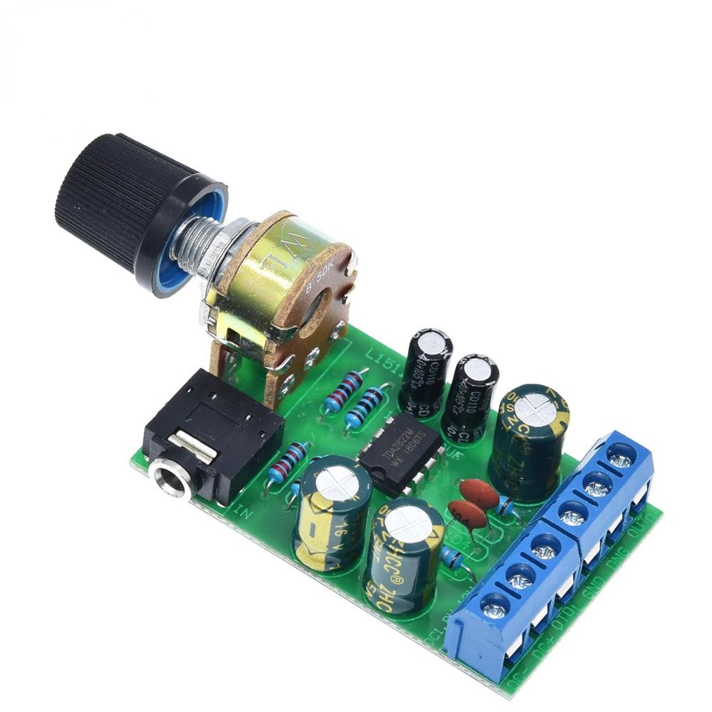 Tda2822m บอร์ดโมดูลขยายเสียงสเตอริโอ 2.0 ช่องสัญญาณคู่ AUX DC 1.8-12V