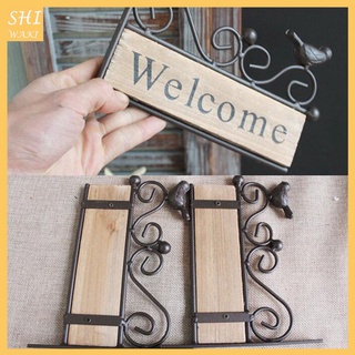 [Shiwaki] ป้ายไม้ Welcome Sign Board สําหรับแขวนตกแต่งบ้าน