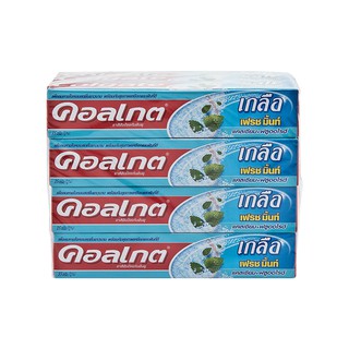 คอลเกต ยาสีฟัน สูตรเกลือ เฟรช มิ้นท์ 35 ก. (12 หลอด) Colgate Fresh Mint Salt Formula Toothpaste 35 g. (12 tubes)