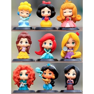 โมเดล Disney Princess ชุดเจ้าหญิง (6 ตัว)/(9 ตัว)