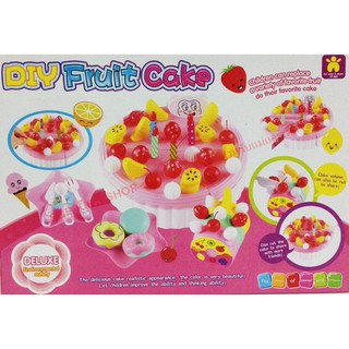 ของเล่น ชุดแต่งหน้าเค้ก DIY Fruit Cake