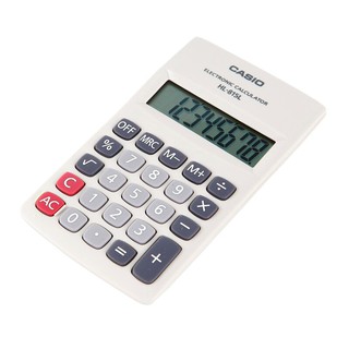 เครื่องคิดเลข สีขาว คาสิโอ HL-815L-WE White Calculator Casio HL-815L-WE