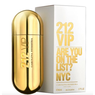 ของแท้!!! Carolina Herrera 212 VIP for women 80ml Tester box ของใหม่ (พร้อมส่งคะ)