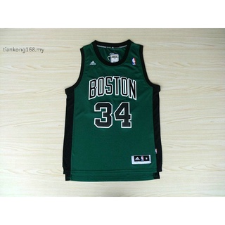 Nba Boston Celtics ฟอนต์ สีเขียว สีดํา สําหรับผู้ชาย #เสื้อกีฬาบาสเก็ตบอล ปักลาย Paul Pierce R30 34