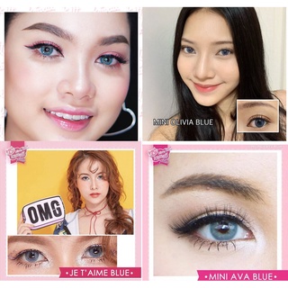 MYPINK 💕คอนแทคเลนส์ สีฟ้า 💎 Kitty Kawaii 💎 Contact Lens Blue