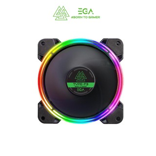 EGA TYPE F3 RGB CASE FAN พัดลมเคส ใช้งานง่าย สินค้าประกันศูนย์ สินค้าประกัน 1 ปี