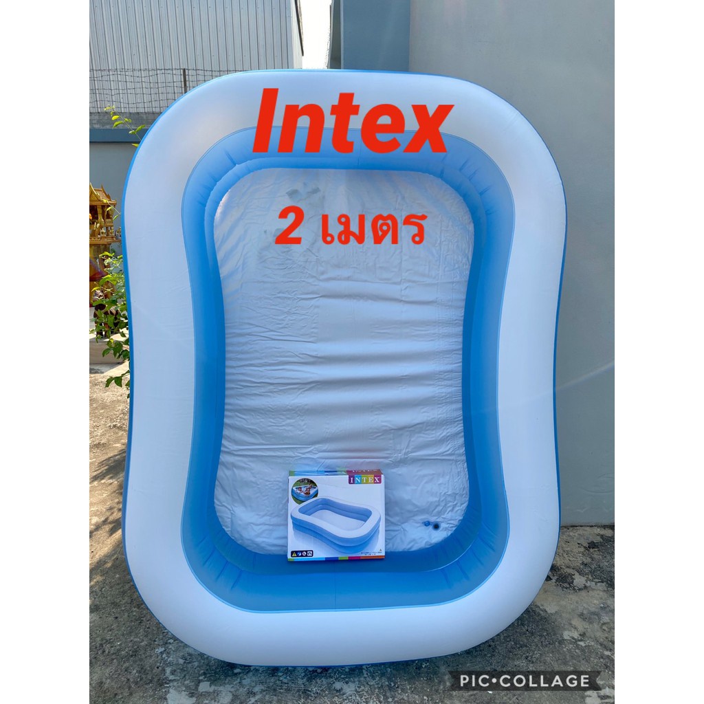 ว่าวสายรุ้ง สระว่ายน้ำเป่าลม Intex สระน้ำเป่าลม Intex Family Swimming Pool มี 4 ขนาด 2,2.2,2.6,3 เมตร