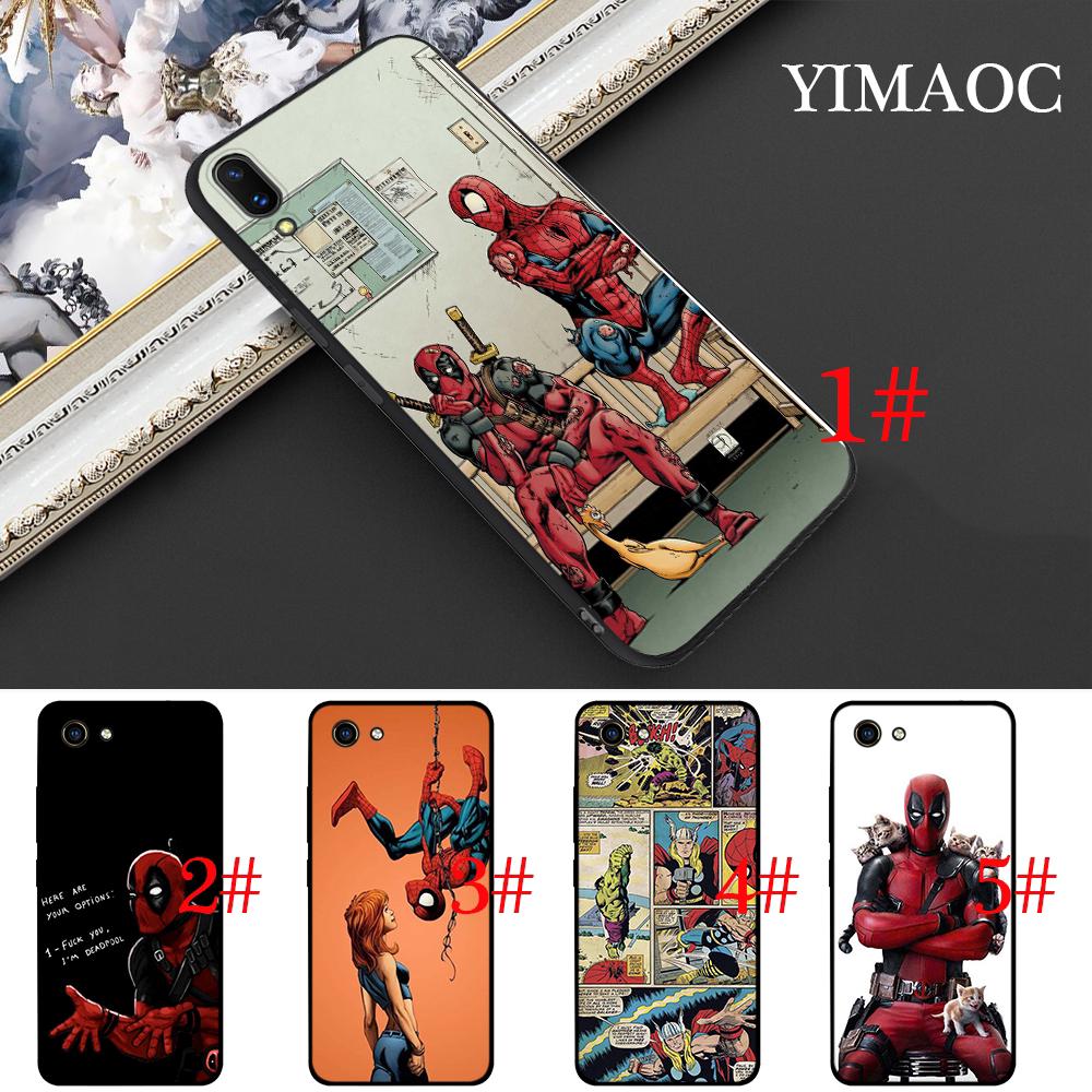 เคสโทรศัพท์แบบนุ่มพิมพ์ลาย deadpool y 17 y 73 y 91 y 91 c y 93 v 5 z 5 x deadpool and spiderman and tpu สําหรับ vivo