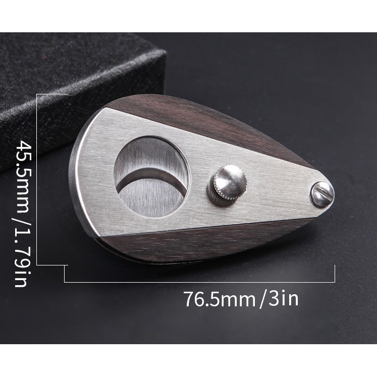DF3220 ที่ตัดซิการ์ คัตเตอร์สองตัดใบมีดสแตนเลสสตีล Gadget Zigarre Knife Smoking Accessories