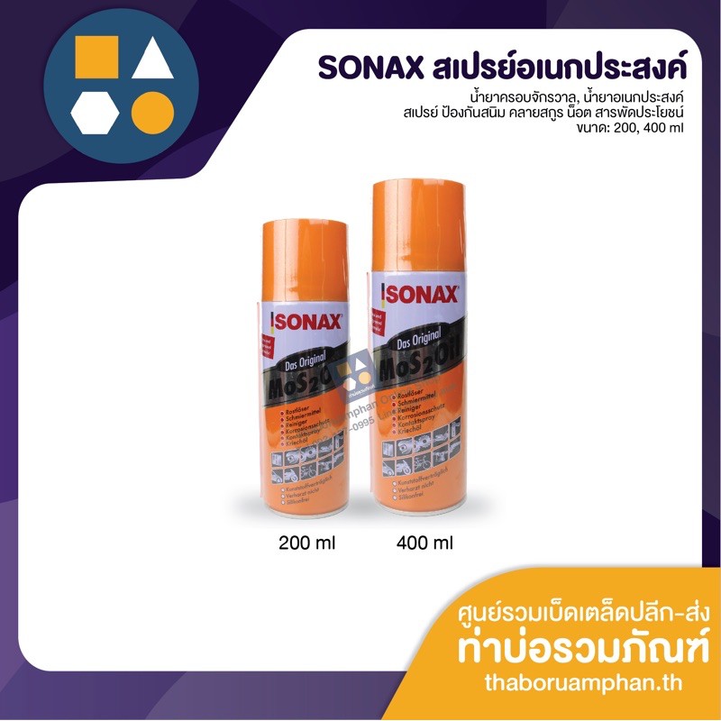 SONAX-สเปรย์อเนกประสงค์ น้ำมันครอบจักรวาล ของแท้ ราคาถูกกกก