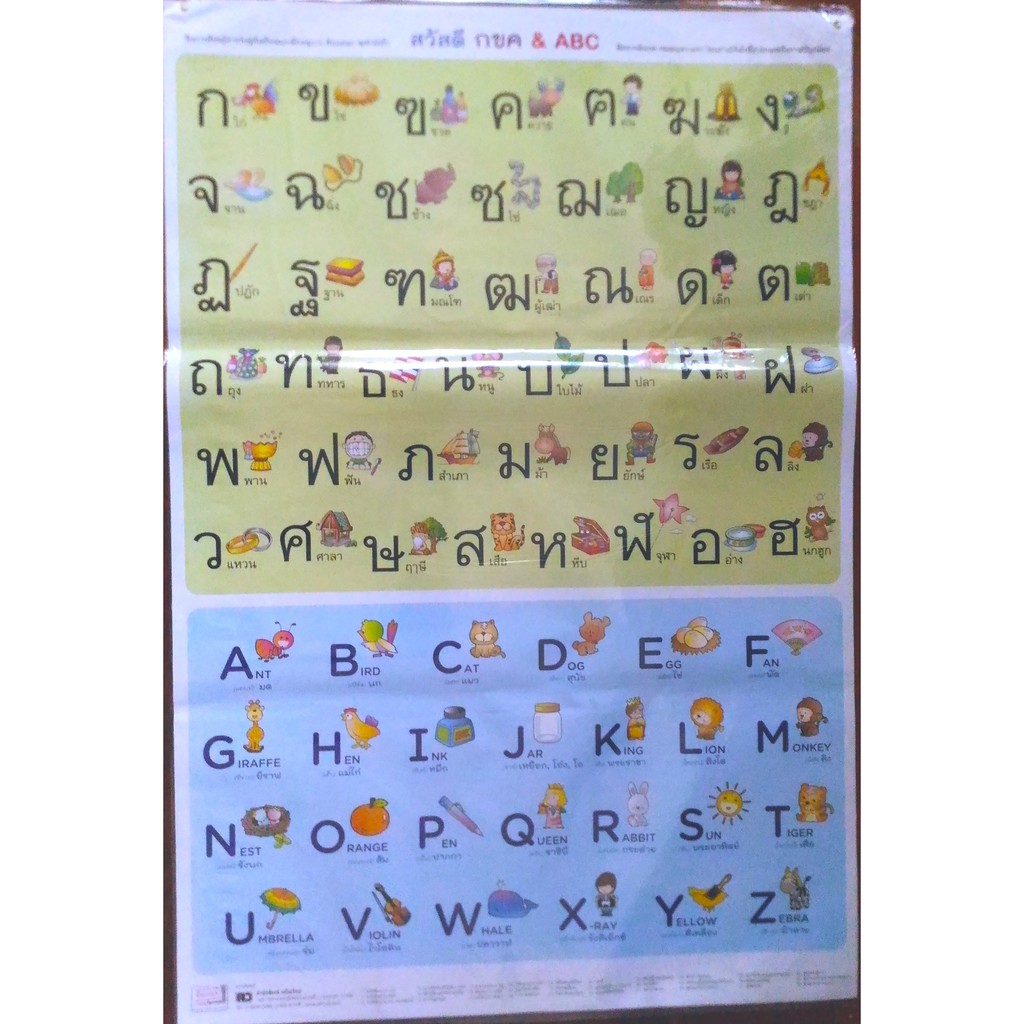 โปสเตอร์ สวัสดี กขค​&ABC