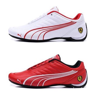 ข้อเสนอเวลา จํากัด❀ Puma Ferrari รองเท้ากีฬา รองเท้าหนังลําลอง สไตล์เรโทร สําหรับผู้ชาย 5 สี