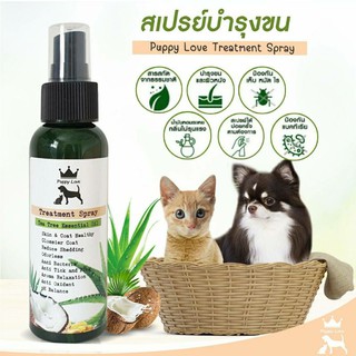 สเปรย์สัตว์เลี้ยงบำรุงขน นาโน น้ำมีนมะพร้าว ว่านหางจระเข้ หนอนตายยาก 100ml พร้อมส่งจากประเทศไทย