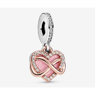 [พร้อมส่ง สินค้าแท้ 💯] Pandora Sparkling Infinity Heart Dangle Charm