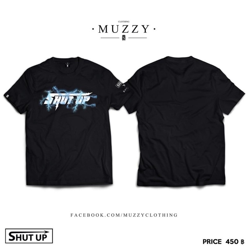 SHUTUP X MUZZY T SHIRT ผ้าหนา นุ่ม อย่างดี พร้อมส่ง