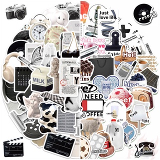 115Pcs/Set ❉ Nordic Classical Black &amp; White Style Series A สติ๊กเกอร์ ❉ Fashion DIY Waterproof Decals Doodle สติ๊กเกอร์