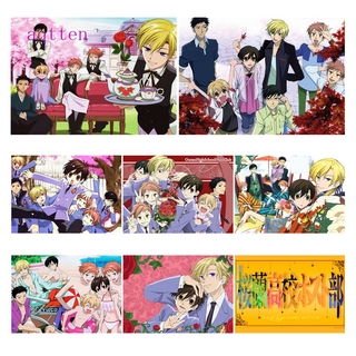 Aqtten สติกเกอร์โปสเตอร์ ลายการ์ตูนอนิเมะ Ouran High School Host Club ขนาด 29.7*42 ซม. สําหรับติดตกแต่งผนังห้อง