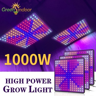 Greensindoor 1000W LED โคมไฟปลูกต้นไม้ เต็มสเปกตรัม 225 LEDs Grow Lights เติบโตไฟเต็นท์พลังงานสูง 3000-5000LM Planting Lamp