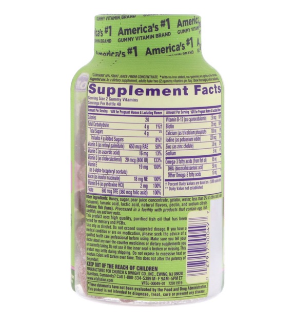Prenatal Gummy Vitamins Nutrition Facts Blog Dandk