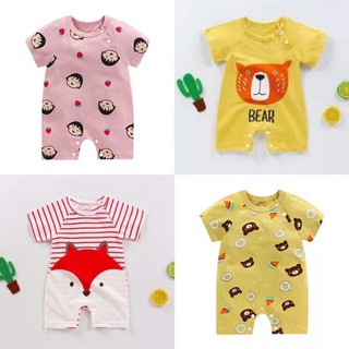 ชุดเด็กอ่อนจั๊มสูท แขนสั้นน่ารัก Body suit พร้อมส่ง