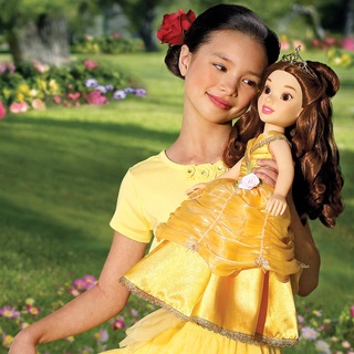 18 inches Jakk Pasific Disney Doll Princess Belle and Me Brown Hair Pink Eyes