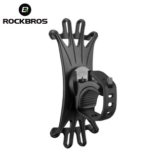 【TH Delivery】ROCKBROS ขาตั้งโทรศัพท์มือถือ ซิลิโคน แบบยืดหยุ่น ปรับได้ สําหรับติดแฮนด์รถจักรยาน