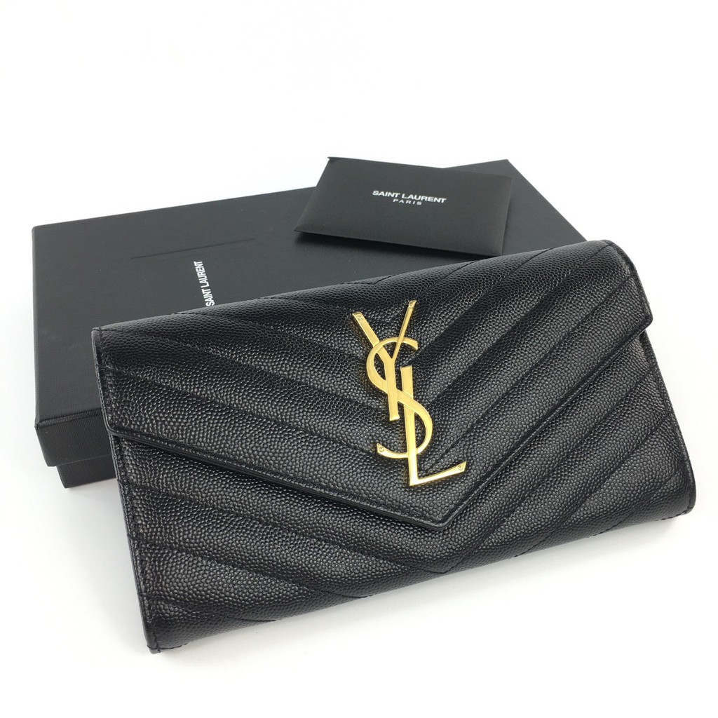 ถูกที่สุด ของแท้ 100 Ysl long wallet Shopee Thailand