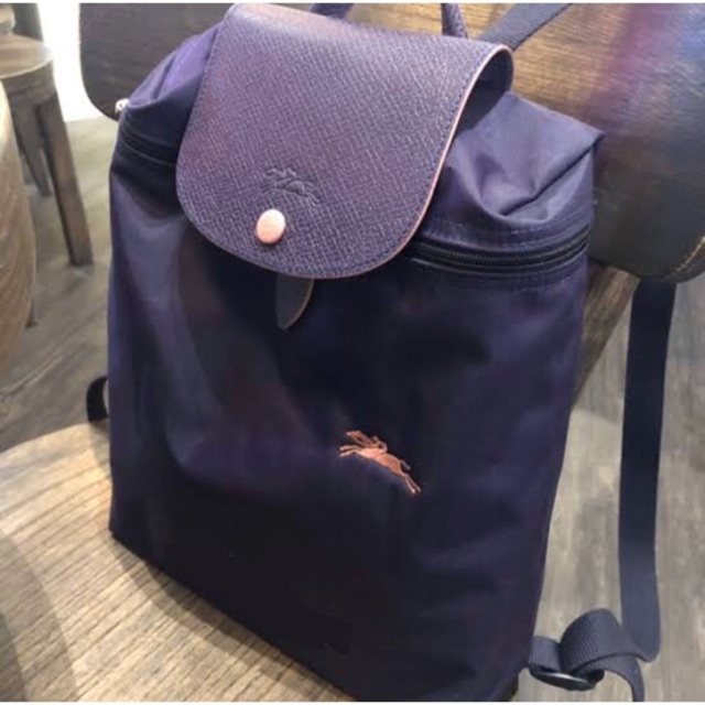 *หมด* Longchamp le Pliage Club Backpack สี Bilberry