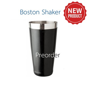 สินค้าพร้อมส่ง บอสตันเชคเกอร์สแตนเลสยางสีดำ 28 ออนซ์ Boston Shaker 28 oz คอกเทลเชคเกอร์