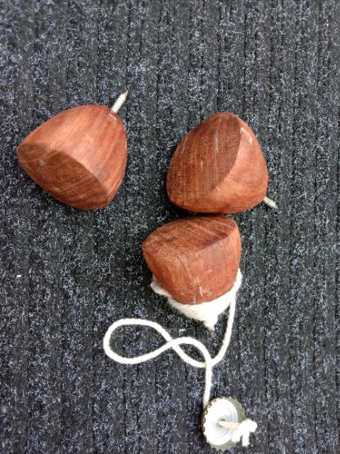 ลูกข่าง ไม้เนื้อแข็ง ธรรมชาติ โบราญ - รูปที่ 3