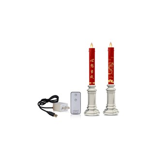 ส่งฟรี เชิงเทียน LED แคร์ล สีแดงฐานหินอ่อน ขนาด 7x30 เซนติเมตร | CLAIRE | 112063333 หลอดไฟ LED หลอดไฟ โคมไฟส่องสว่างและพ