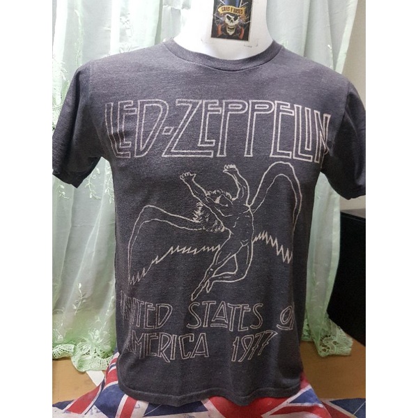 Led Zeppelin 1977 US TOUR ICARUS T-Shirt Black