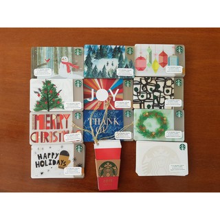 Starbucks Card บัตรสะสม บัตรสตาร์บัคส์ จากอเมริกา Holidays Winter 2015