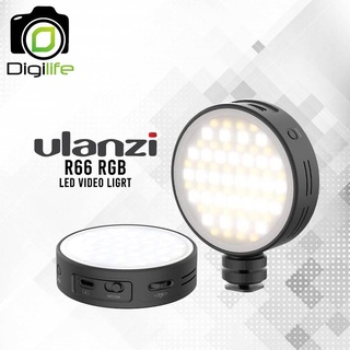 Ulanzi R66 RGB Vlog Video Light ไฟวงกลมติดหัวกล้อง ปรับแสงไฟได้ หลายสี มี Softbox แสงนุ่ม ชาร์จไฟได้