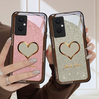 Dmy เคสกระจกนิรภัย ลายจุด สําหรับ OPPO Reno 7Z 8T 6Z 6 7 8Z 8 5 pro 4 2F 2 3 Z F9 F7 F11 pro F5 find X X2 X3 X5 pro