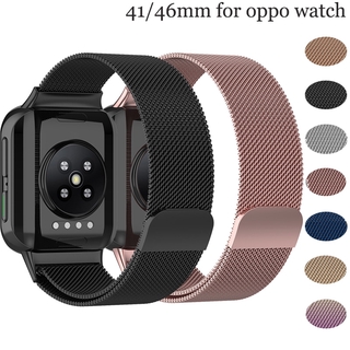 Newest Stainless Steel Magnetic metal Bracelet for OPPO watch 41MM 46MM