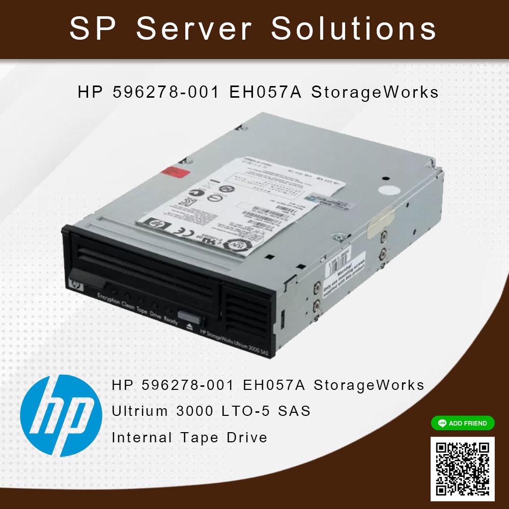 HP 596278-001 EH057A StorageWorks Ultrium 3000 LTO-5 SAS Internal Tape Drive