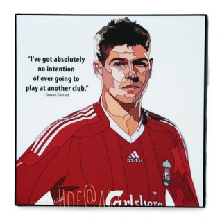 Steven Gerrard #5 สตีเวน เจอร์ราร์ด​ Liverpool ลิเวอร์พูล​ รูปภาพ​ติด​ผนัง​ pop art ฟุตบอล​ กรอบรูป​ แต่ง​บ้าน​ ของขวัญ