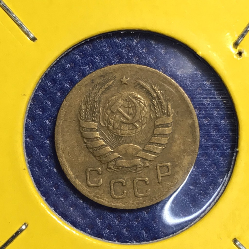 เหรียญเก่า#14763 ปี1941 CCCP รัสเซีย 1 KOPEK เหรียญต่างประเทศ เหรียญแท้ เหรียญหายาก น่าสะสม