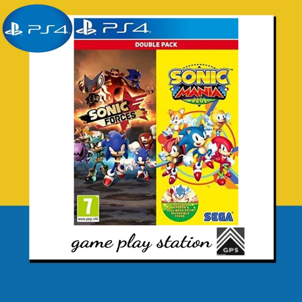 ps4 sonic forces + sonic mania plus double pack ( english zone 2 )