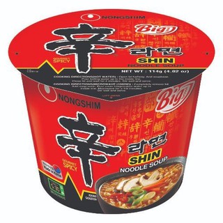 ์Nongshim Shin Ramen Big Shin Cup 114g นงชิม บิ้ก ชินคัพ บะหมี่กึ่งสำเร็จรูปเกาหลี 114 g.