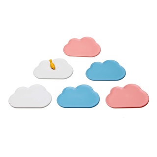 Qualy Design(ควอลี่ ดีไซน์) ที่รองแก้ว รูปทรงก้อนเมฆ เซ็ต6ชิ้นสุดคุ้ม Cloud Coaster (6 pcs/pk) - Coaster QL10257