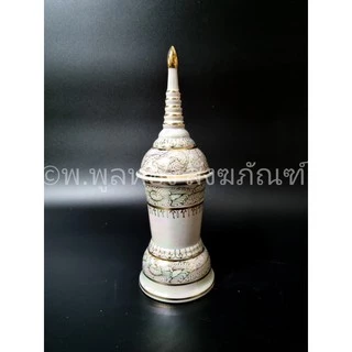 โกศลายไทย มุกทอง ทรงเหลี่ยม ทรงกลม โกศ ใส่อัฐิ เซรามิค กระเบื้อง พร้อมส่ง