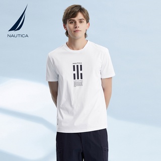 [S-5XL] Nautica / Nordica ใหม่ เสื้อยืดลําลอง แขนสั้น คอกลม สําหรับผู้ชาย VM2214