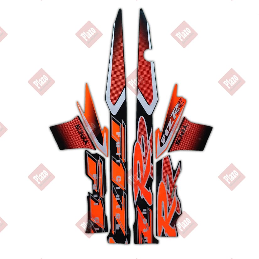 Yamaha f1zr 2002 สติ๊กเกอร์มอเตอร์ไซค์สีส้ม