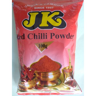 พริกแดงป่น ละเอียด 100 gm (Red Chilli Powder) J.K.