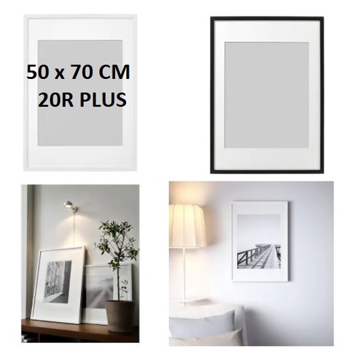 50 X 70 CM 20R Plus POSTER FRAME RODALM กรอบรูปไม้เนื้อแข็ง/กรอบรูป, กรอบสีดํา/สีขาว